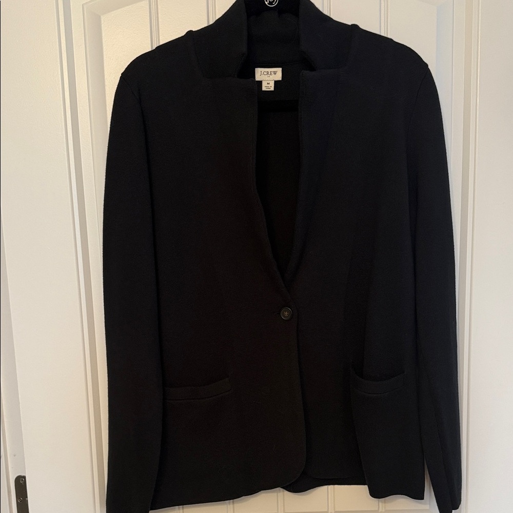 J. Crew Women's Black Sweater Blazer